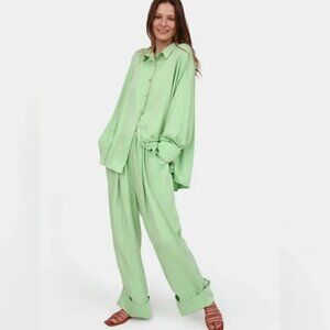 Sleeper Viscose Pajamas Set in Mint